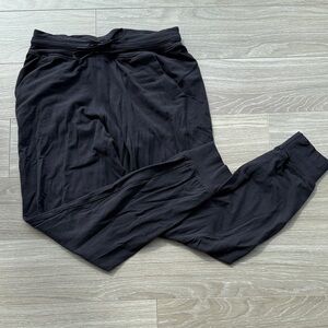 Women’s Black Jogger Pants - Casual Drawstring Waist